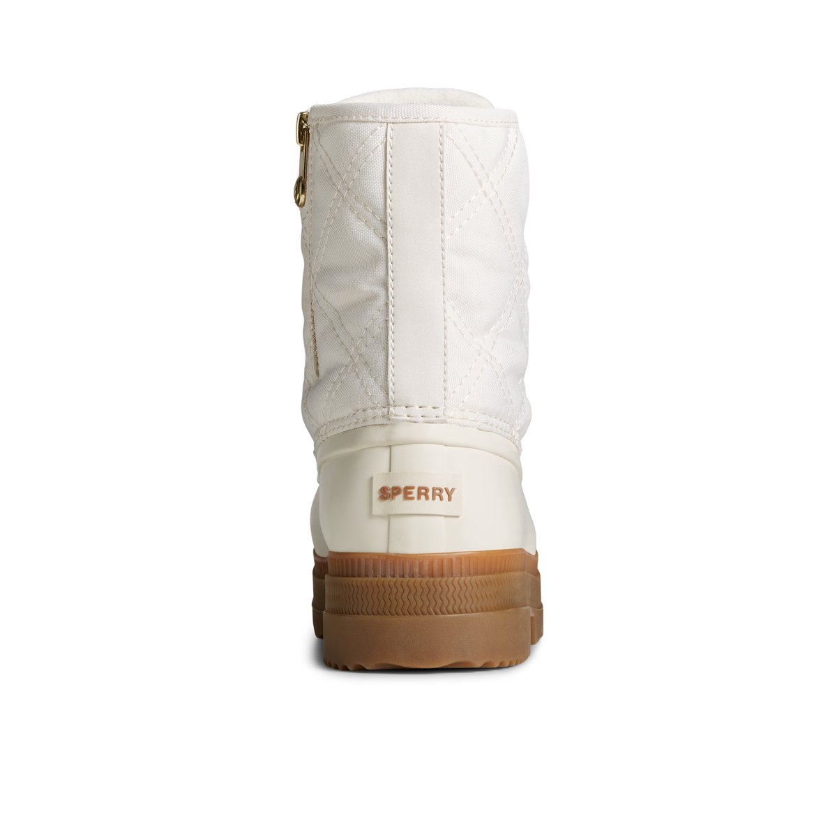 Sperry white duck boots best sale